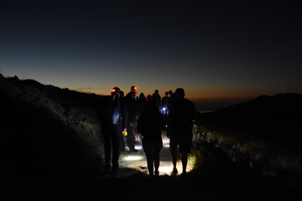 caminhada de lua cheia